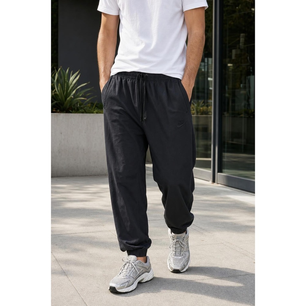 Nike Sportswear Players Woven Joggers Men's XXL Black Athleisure